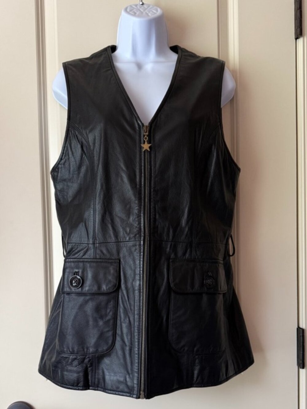 Otello Pelle Leather Vest size Small